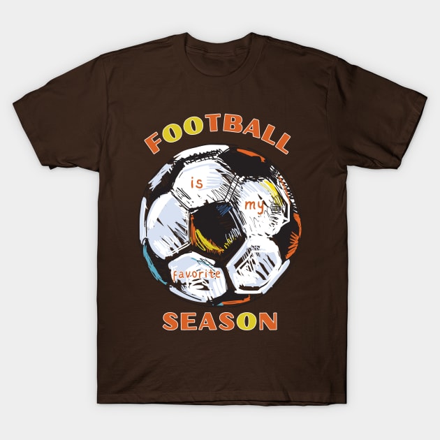 Gridiron Glory: Football Design T-Shirt by Toonstruction